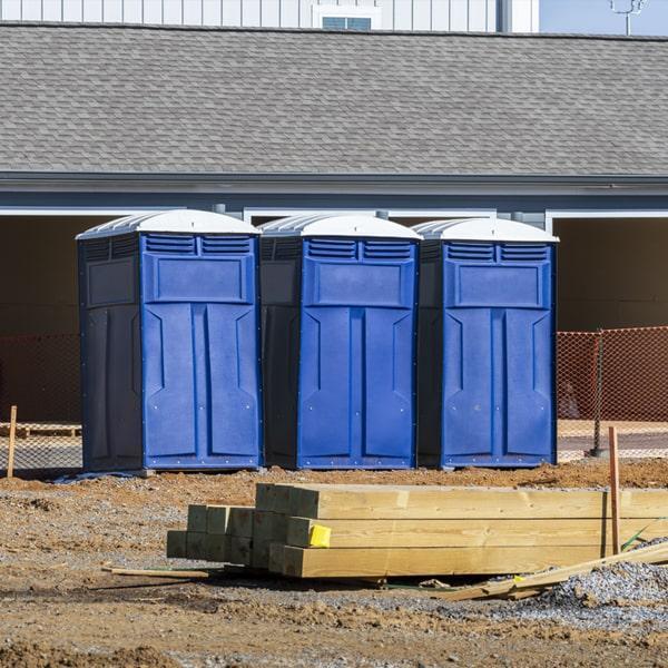 Heavy-duty construction site porta potty in Gadsden, Alabama